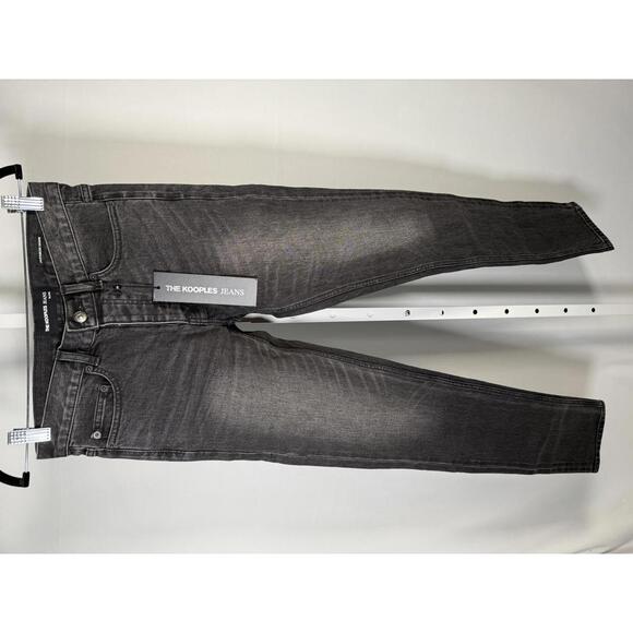 NWT The Kooples Slim Black Japanese Denim Jeans Women’s Size 27 31" Inseam $258 - Picture 2 of 7